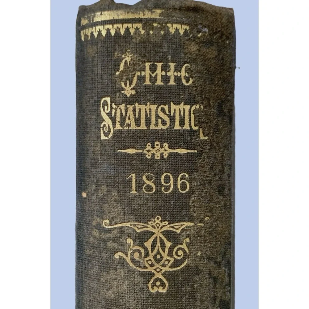OHIO 1896 Antique Book Governor's Annual Report, State Corporate Statistics